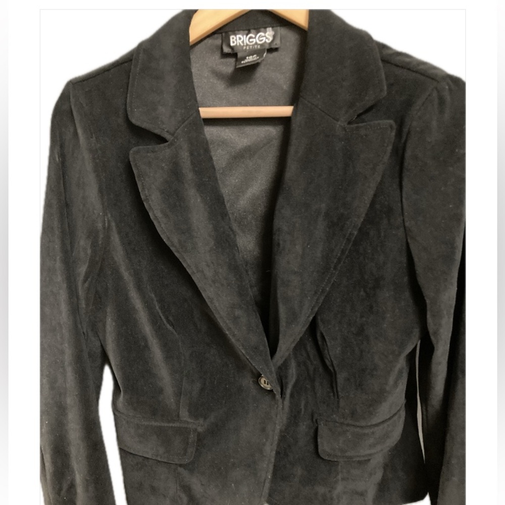 Briggs Petite Black Suede Jacket